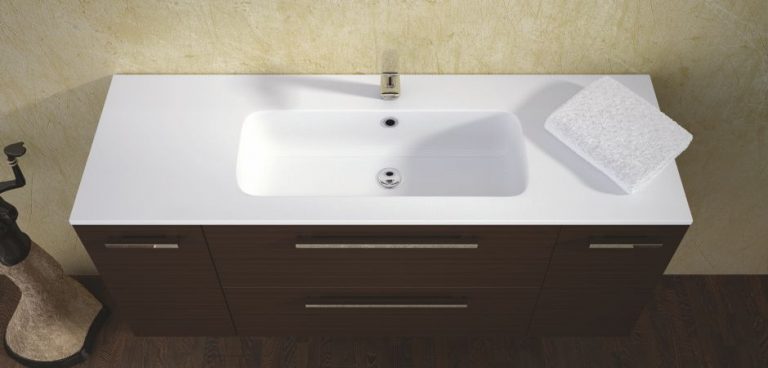 VR 06 | Mineralguss-Waschtisch auf Maß 120 cm - Badezimmer-Direkt